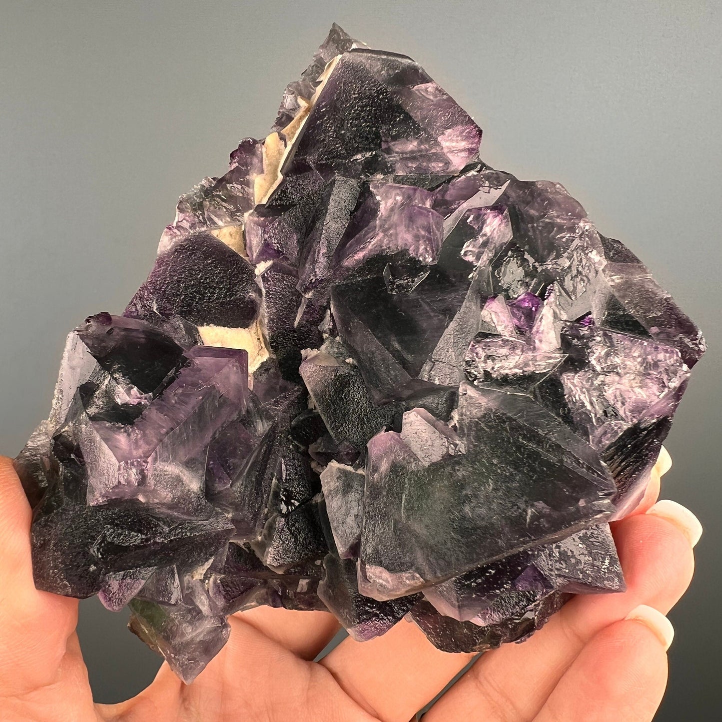 Magical Colors!Octahedral De An Fluorite Specimen, Fluorite Crystal