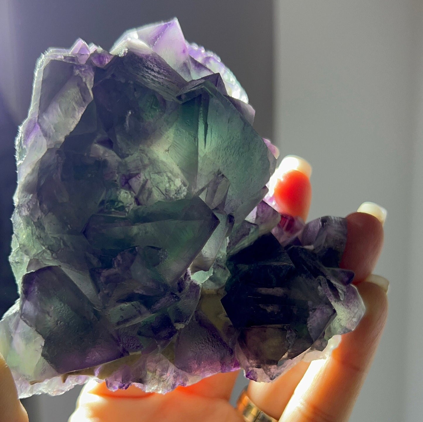 Magical Colors!Octahedral De An Fluorite Specimen, Fluorite Crystal