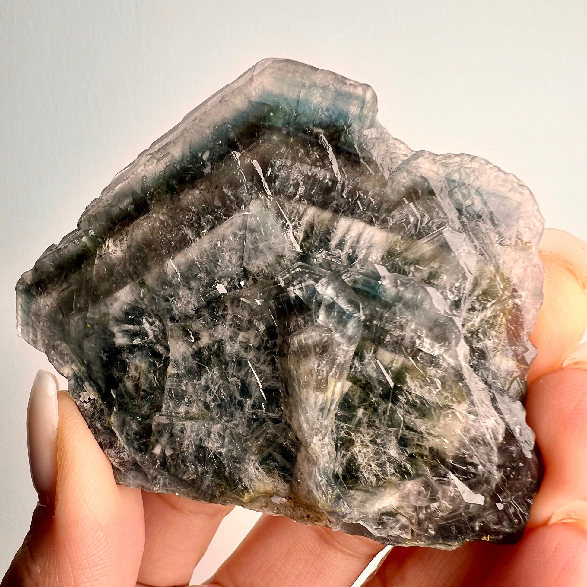 Amazing Piece! Blue Barite Crystals Cluster