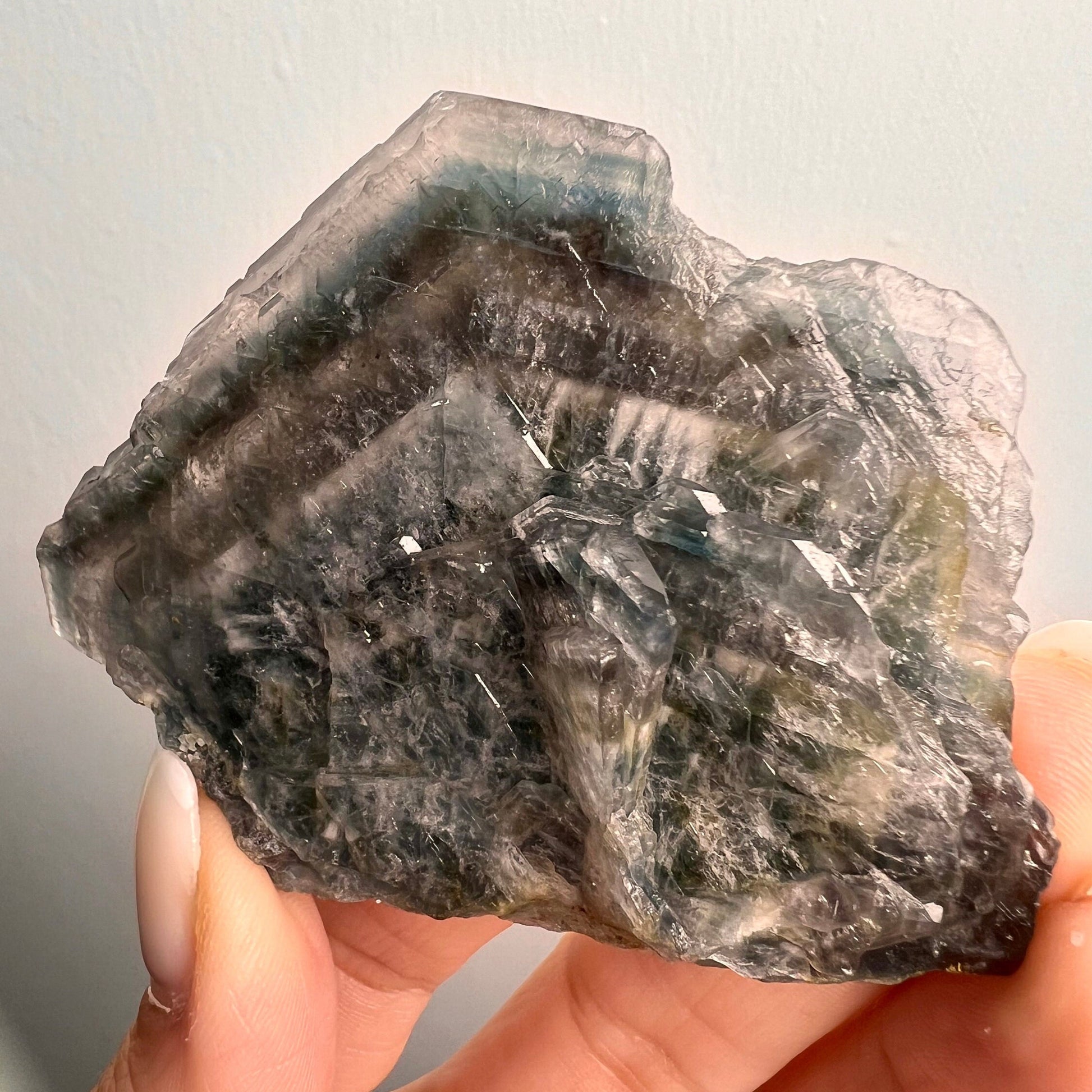 Amazing Piece! Blue Barite Crystals Cluster