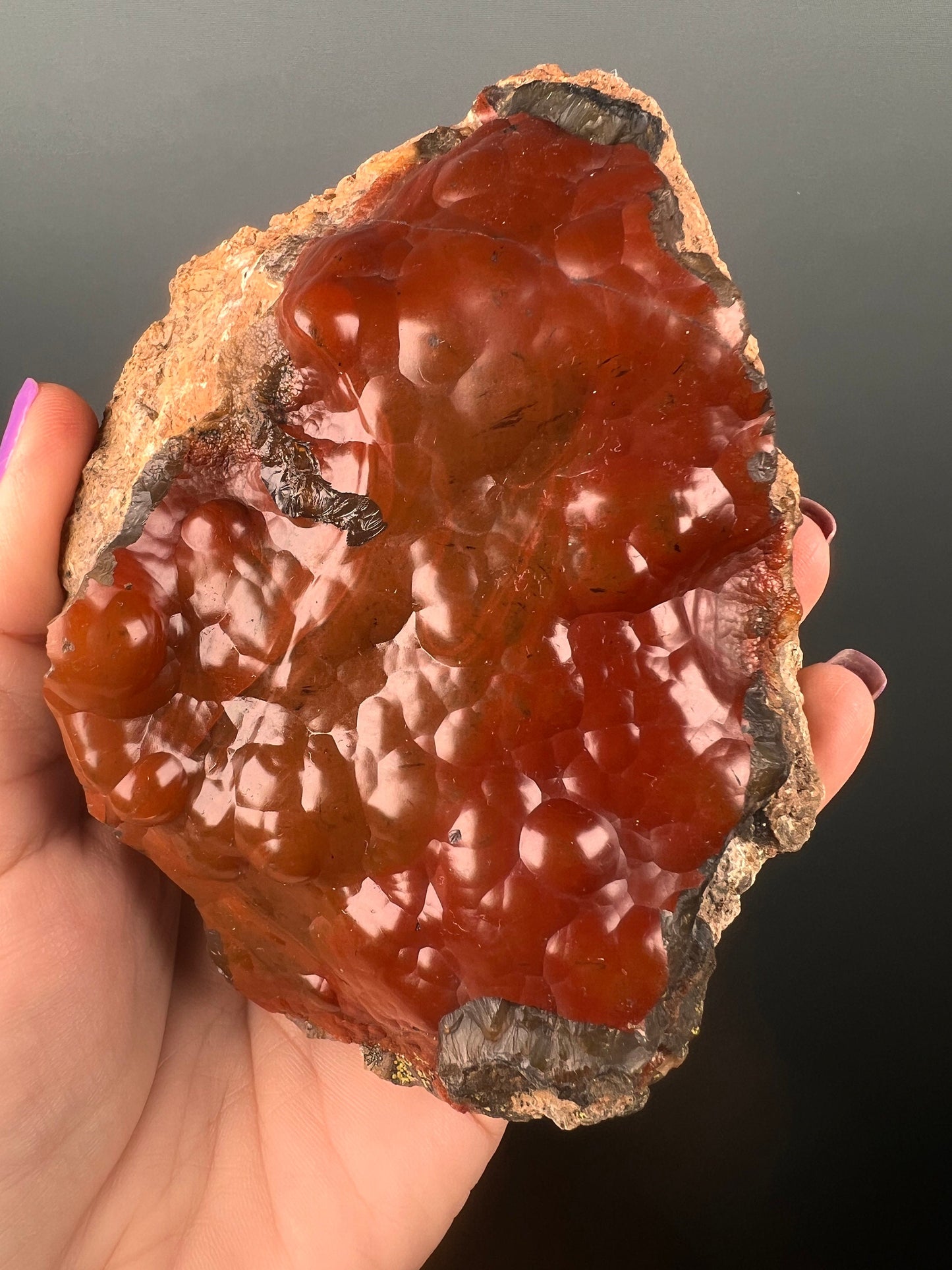 Red Fox Crater Agate,Fox Agate, Crater Agate,Red Agate