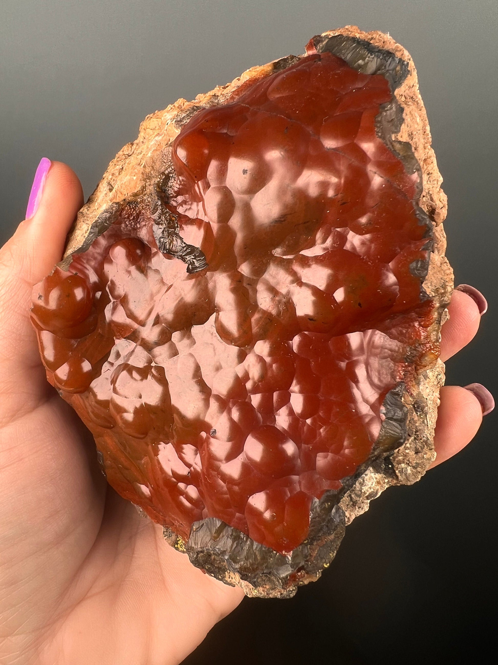 Red Fox Crater Agate,Fox Agate, Crater Agate,Red Agate