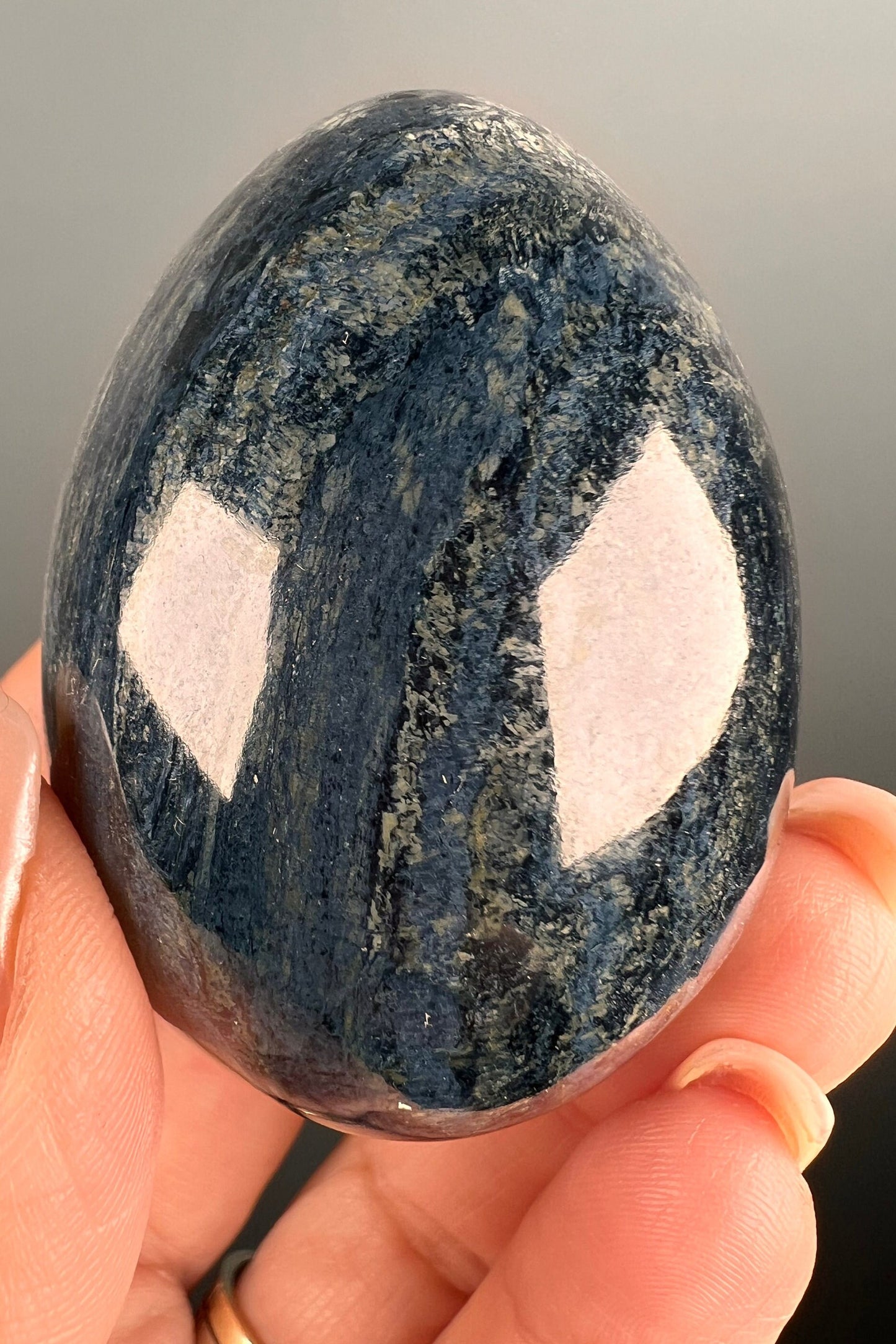 Egg Shaped Rhodusite Mineral