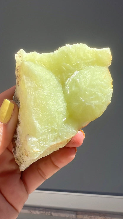 New Location! Rare Botryoidal Green Prehnite Crystal