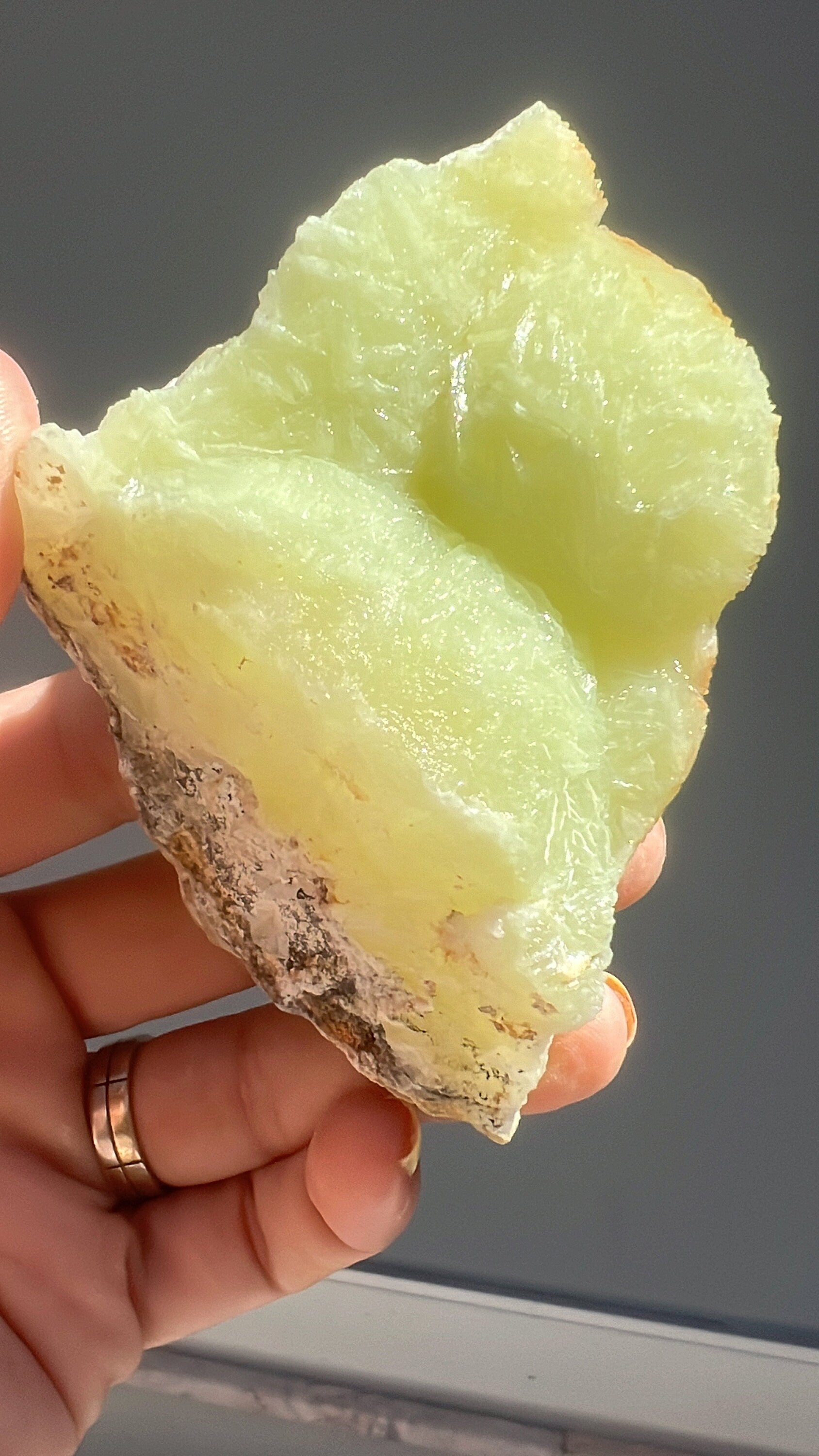 New Location! Rare Botryoidal Green Prehnite Crystal