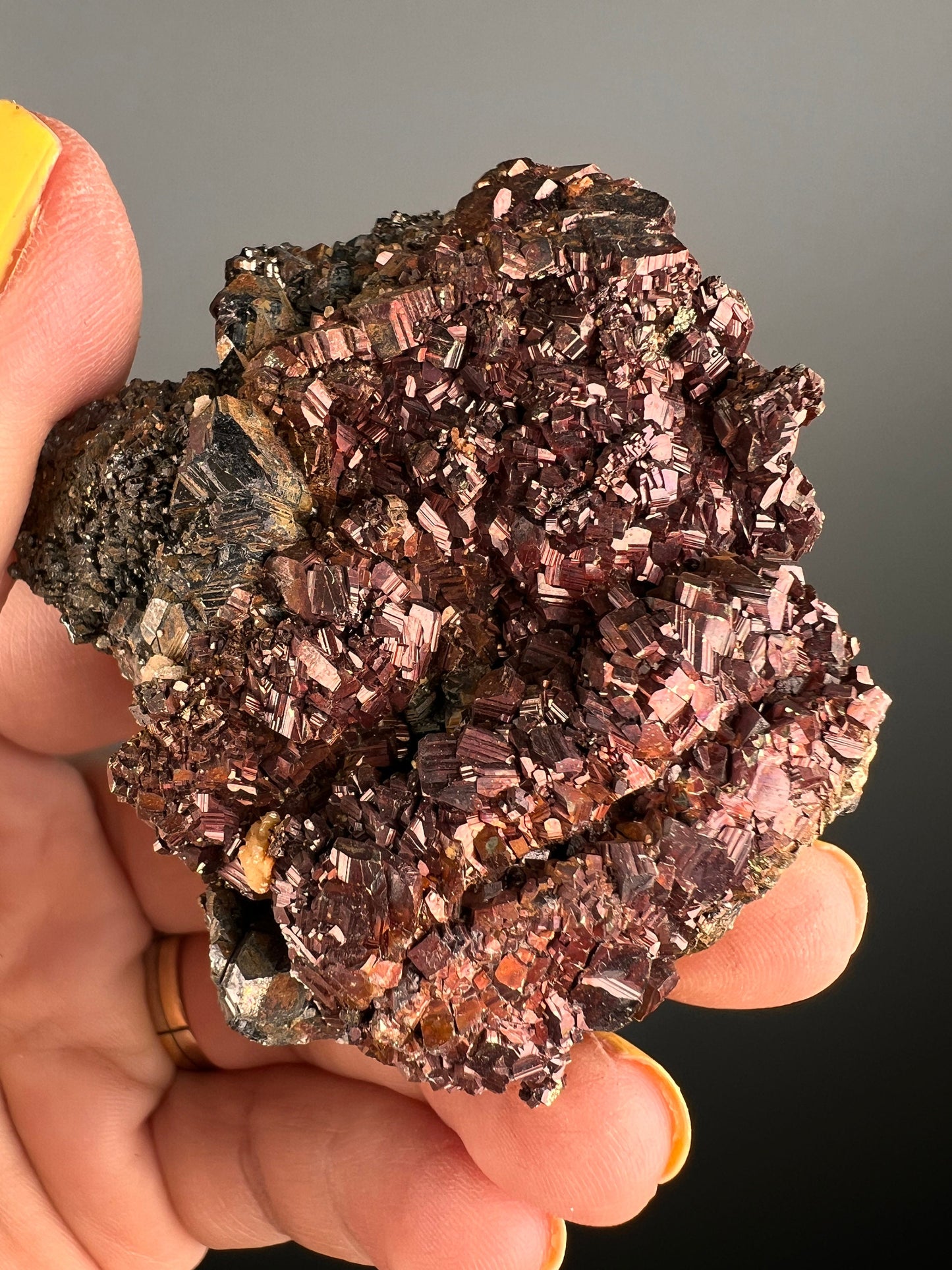 Creativity! Red Pyrite Crystal Mineral Specimen