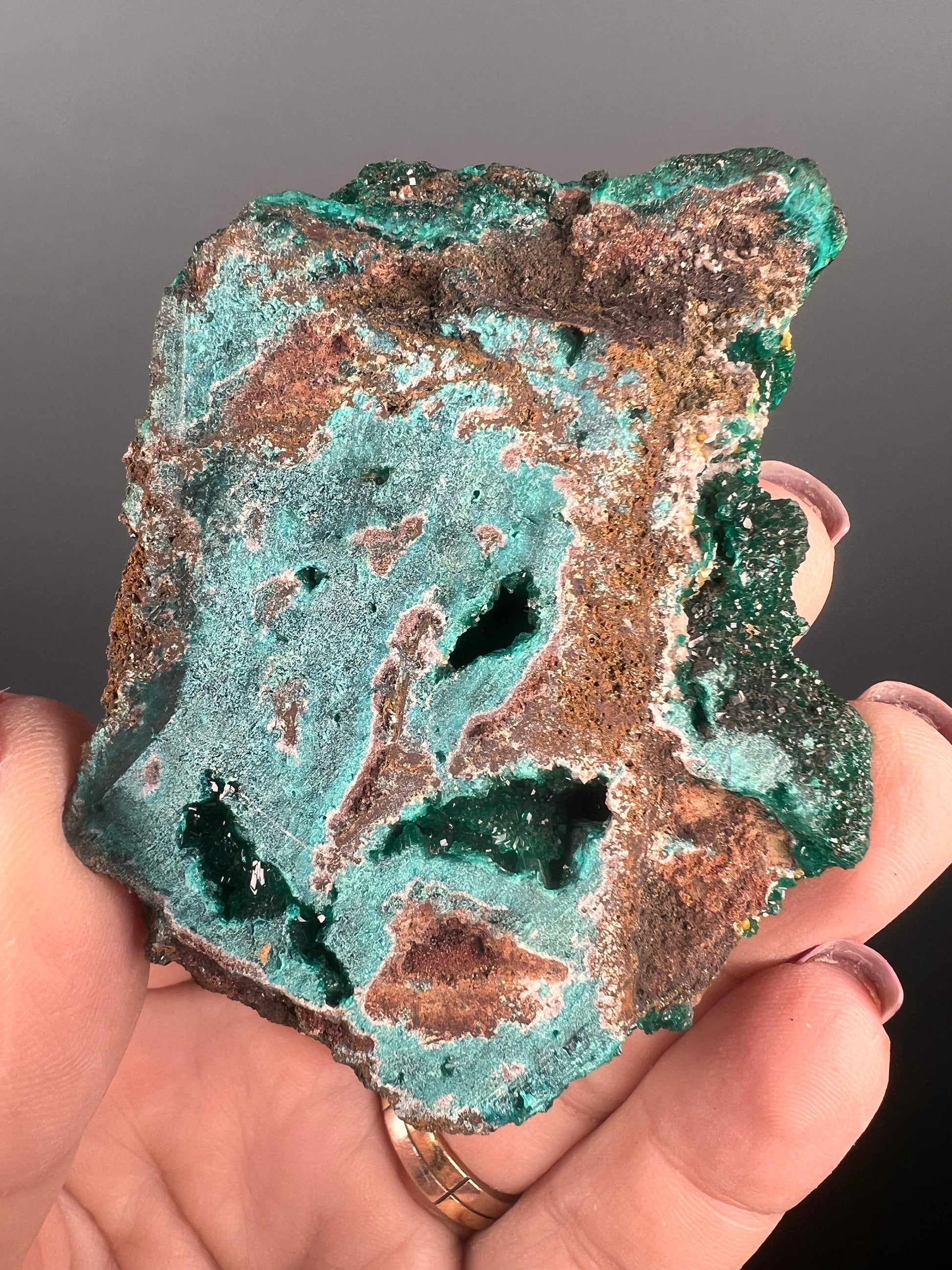 Activate Your Heart Chakra!Top Grade Green Dioptase Specimen, Green Dioptase Crystal