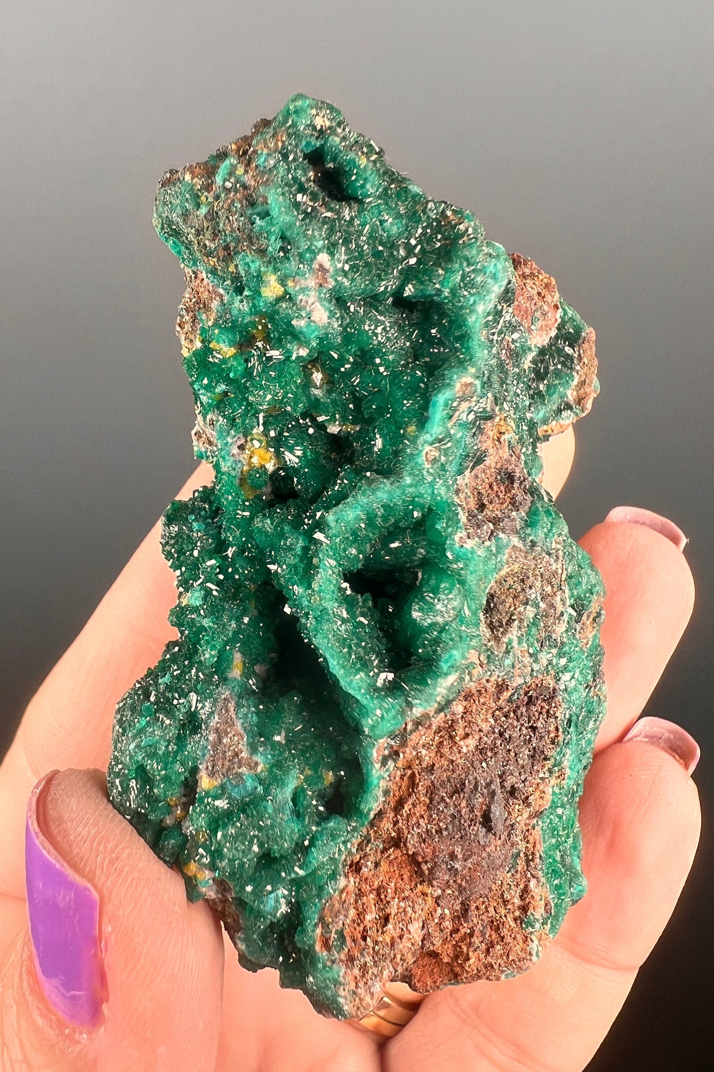 Activate Your Heart Chakra!Top Grade Green Dioptase Specimen, Green Dioptase Crystal