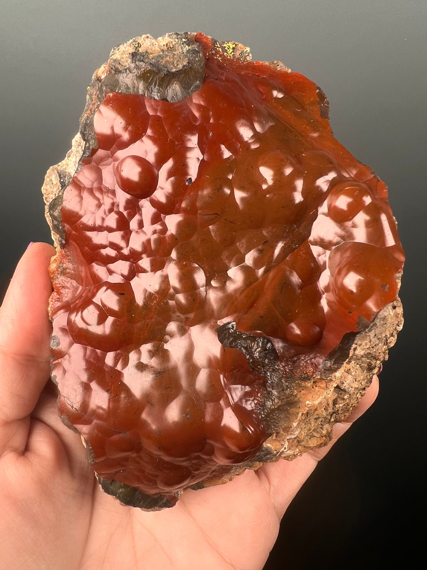 Red Fox Crater Agate,Fox Agate, Crater Agate,Red Agate