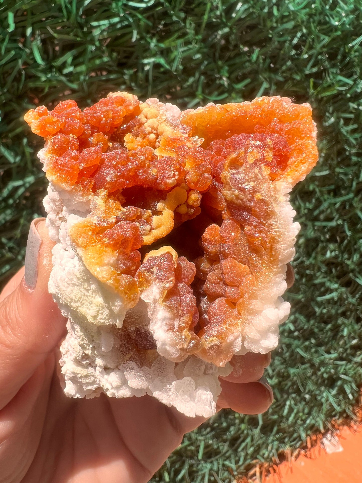 Red-Orange Zincite Specimen, Zincite Crystal