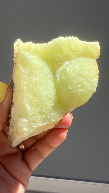 New Location! Rare Botryoidal Green Prehnite Crystal