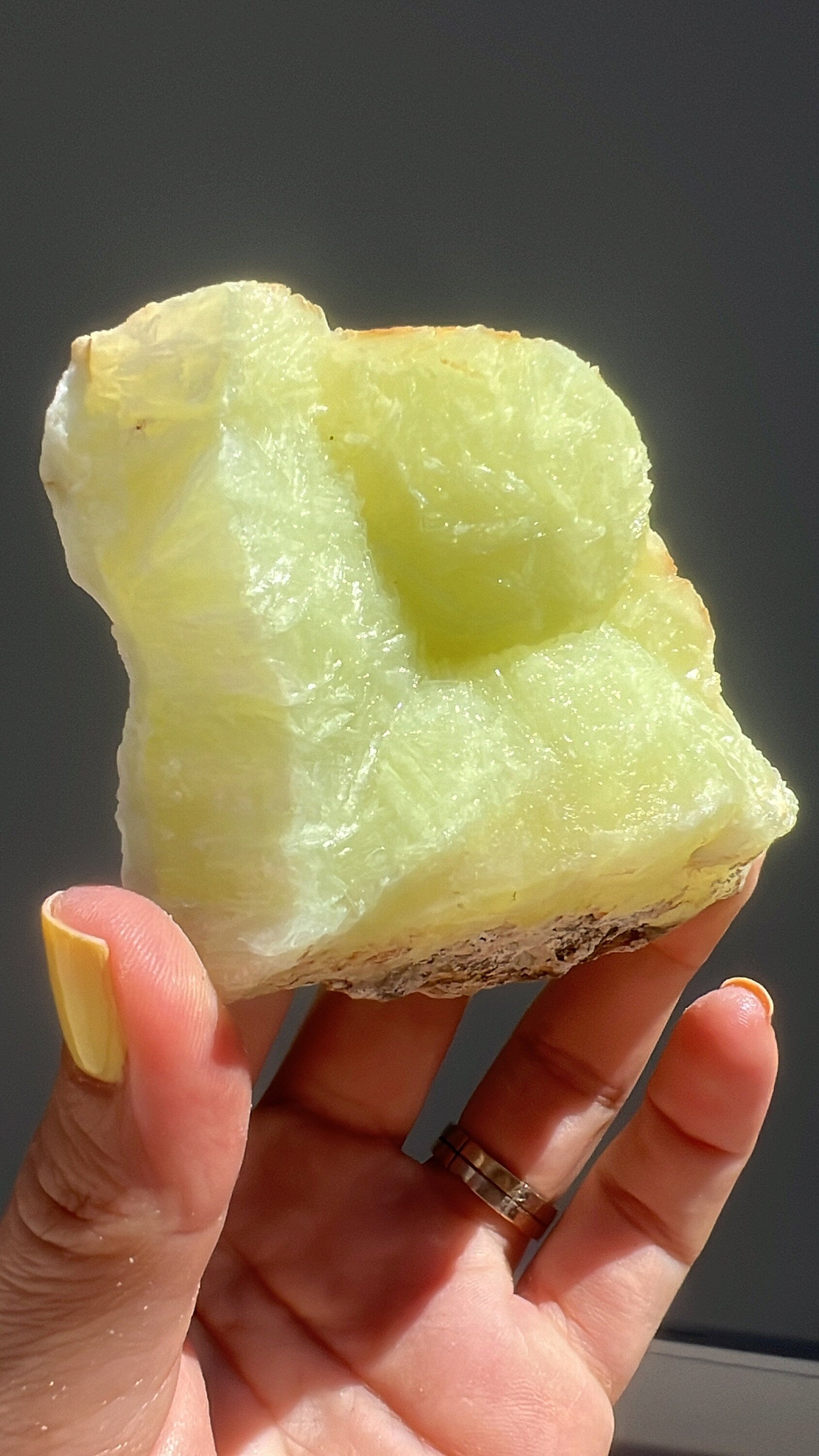 New Location! Rare Botryoidal Green Prehnite Crystal