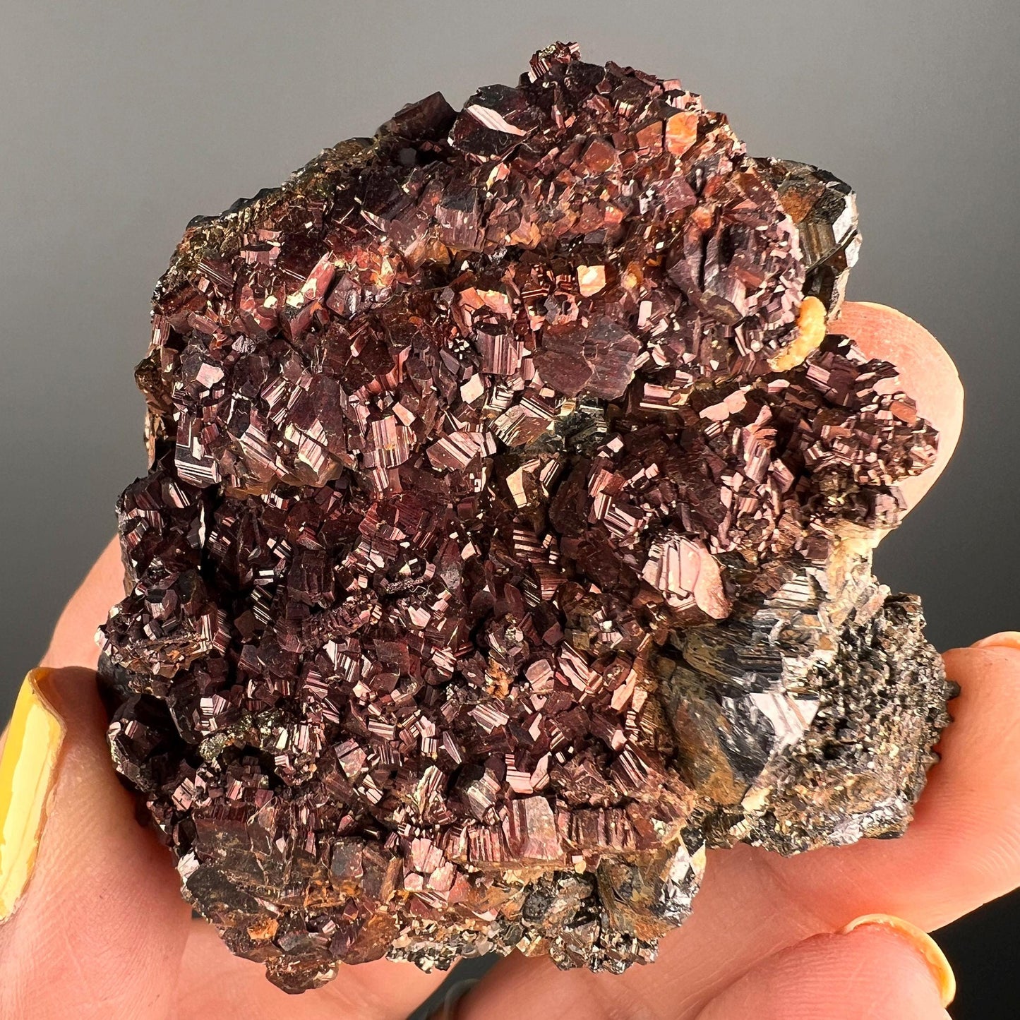 Creativity! Red Pyrite Crystal Mineral Specimen