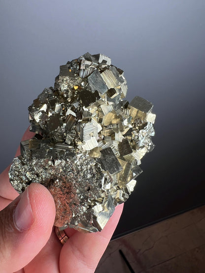 Protection, Enhances and Prosperity... Lustrous Cubic Pyrites from Peru, Pyrite Specimen