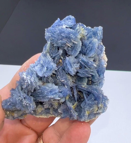 Amazing Color! Blue Barite Crystals Cluster