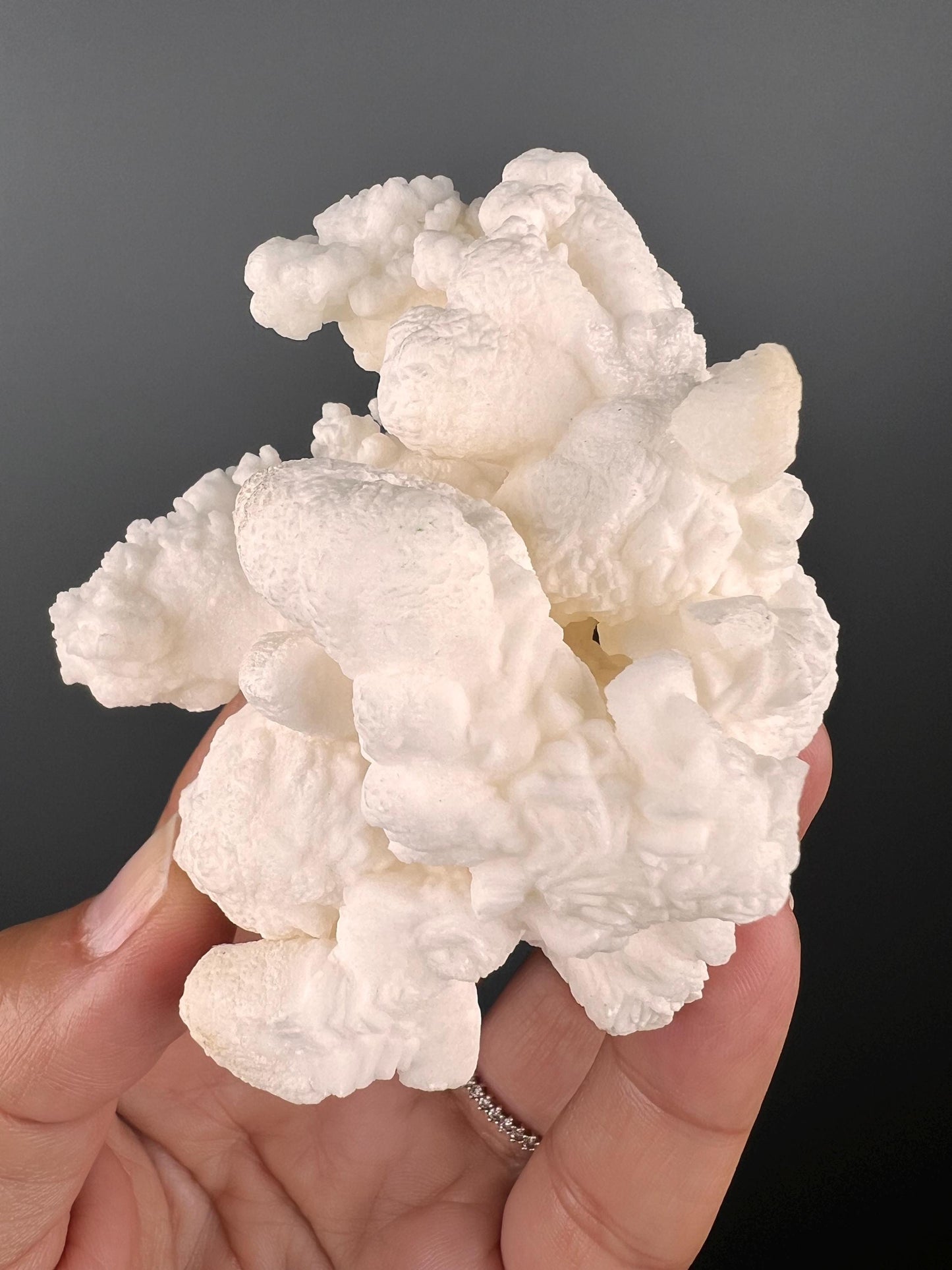 Grounding Energy!White Aragonite Mineral Specimen, White Aragonite Crystal