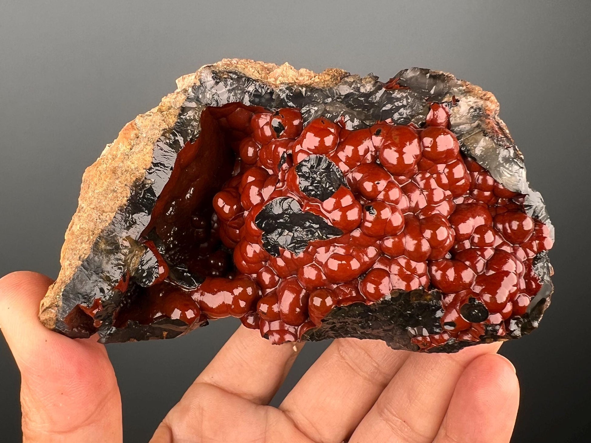 Amazing Piece!Red Fox Crater Agate,Fox Agate, Crater Agate,Self-Standing