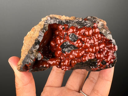 Amazing Piece!Red Fox Crater Agate,Fox Agate, Crater Agate,Self-Standing