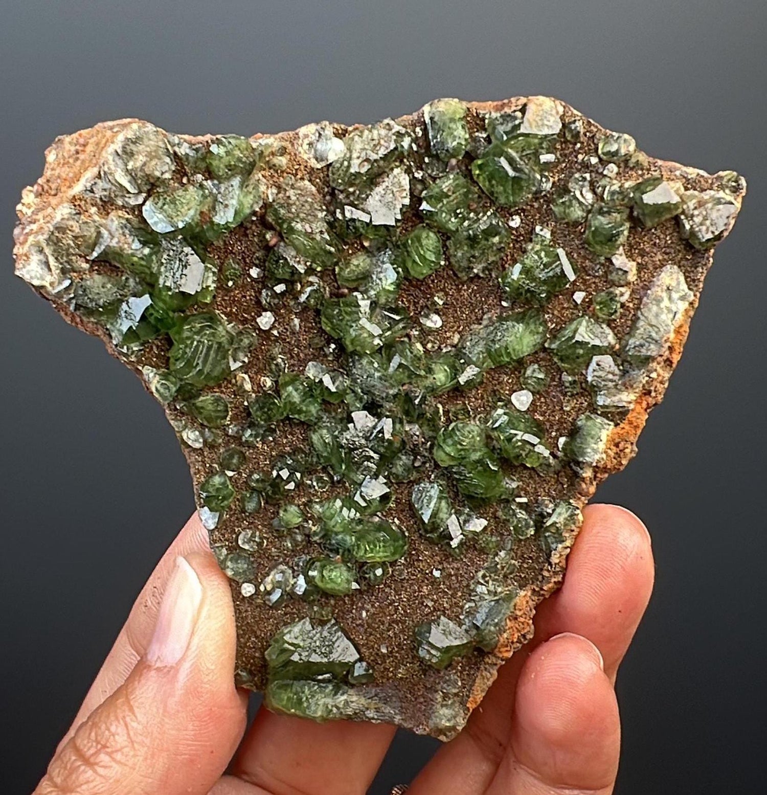 Rare! Green Ludlamite Crystal Mineral Specimen