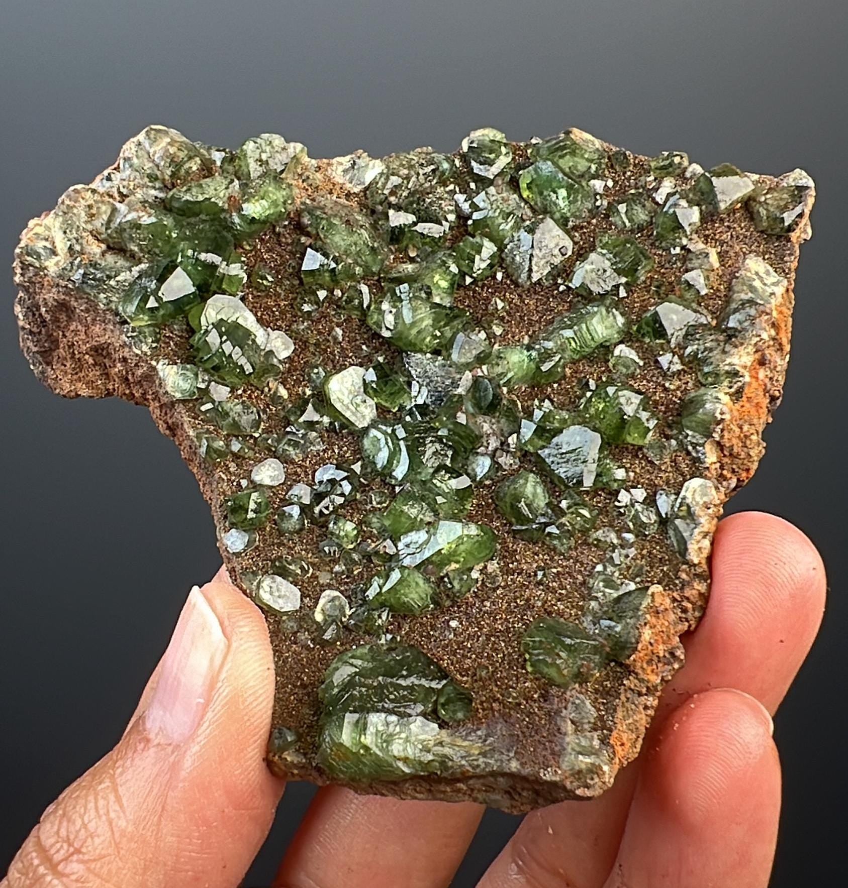 Rare! Green Ludlamite Crystal Mineral Specimen