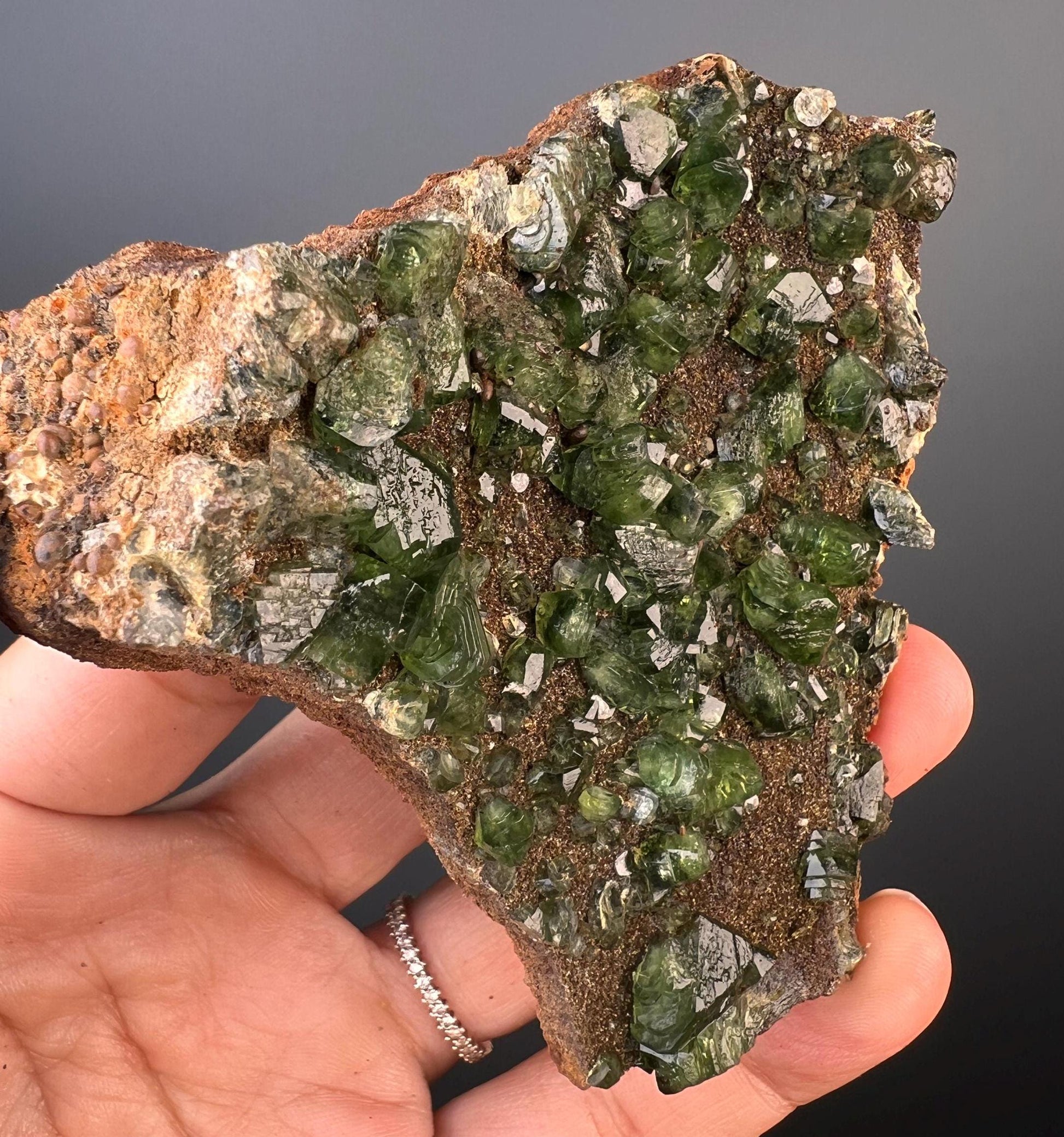 Rare! Green Ludlamite Crystal Mineral Specimen