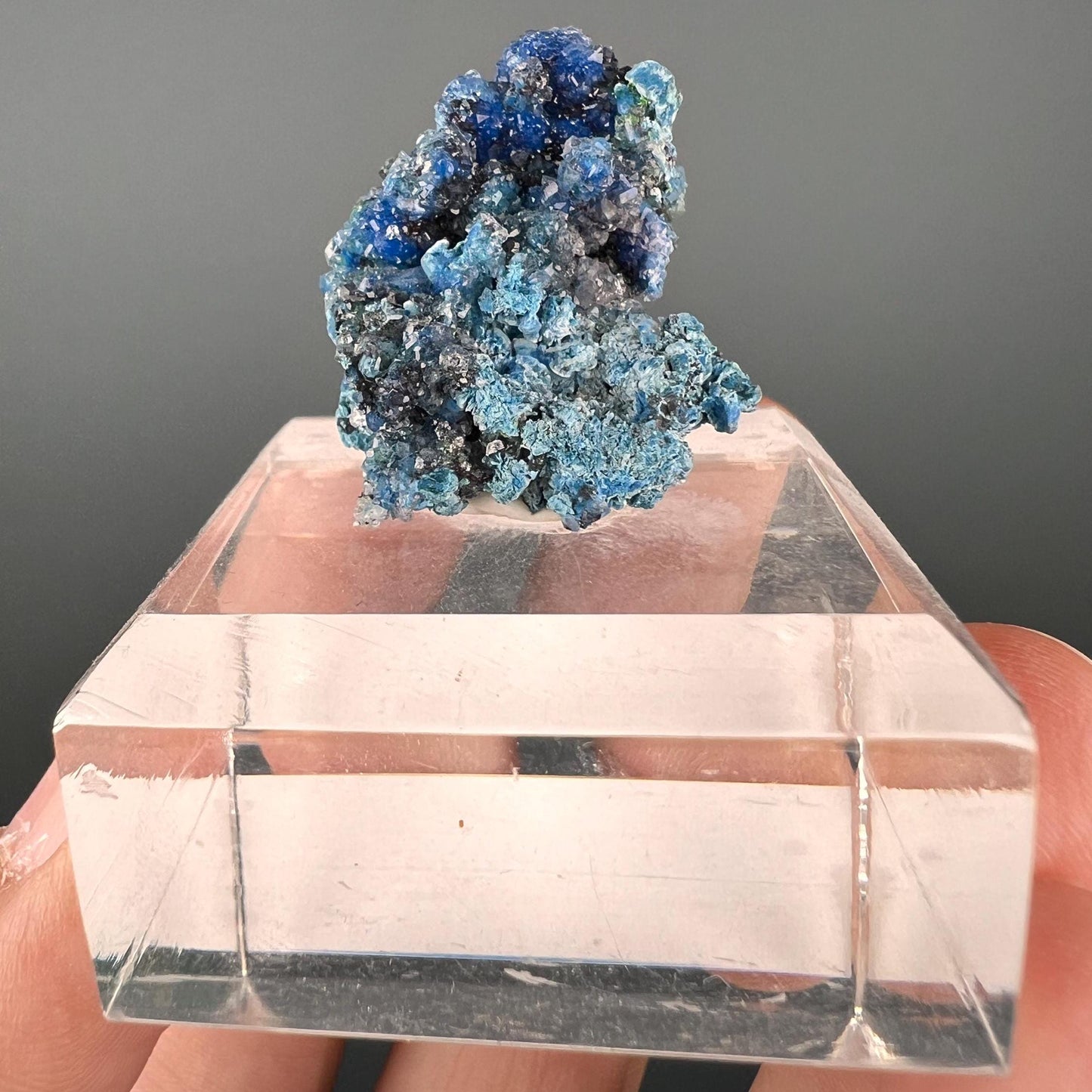 Cute Piece!!! Velvety Bubble Shattuckite Crystal Mineral Specimen