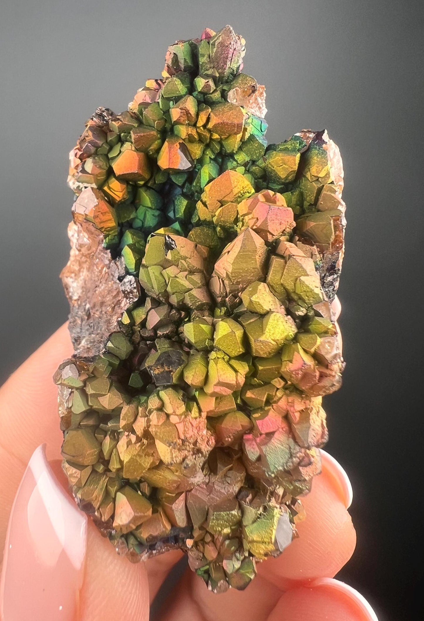 New Piece! Irisdecent Colorful Goethite (Turgite) Specimen