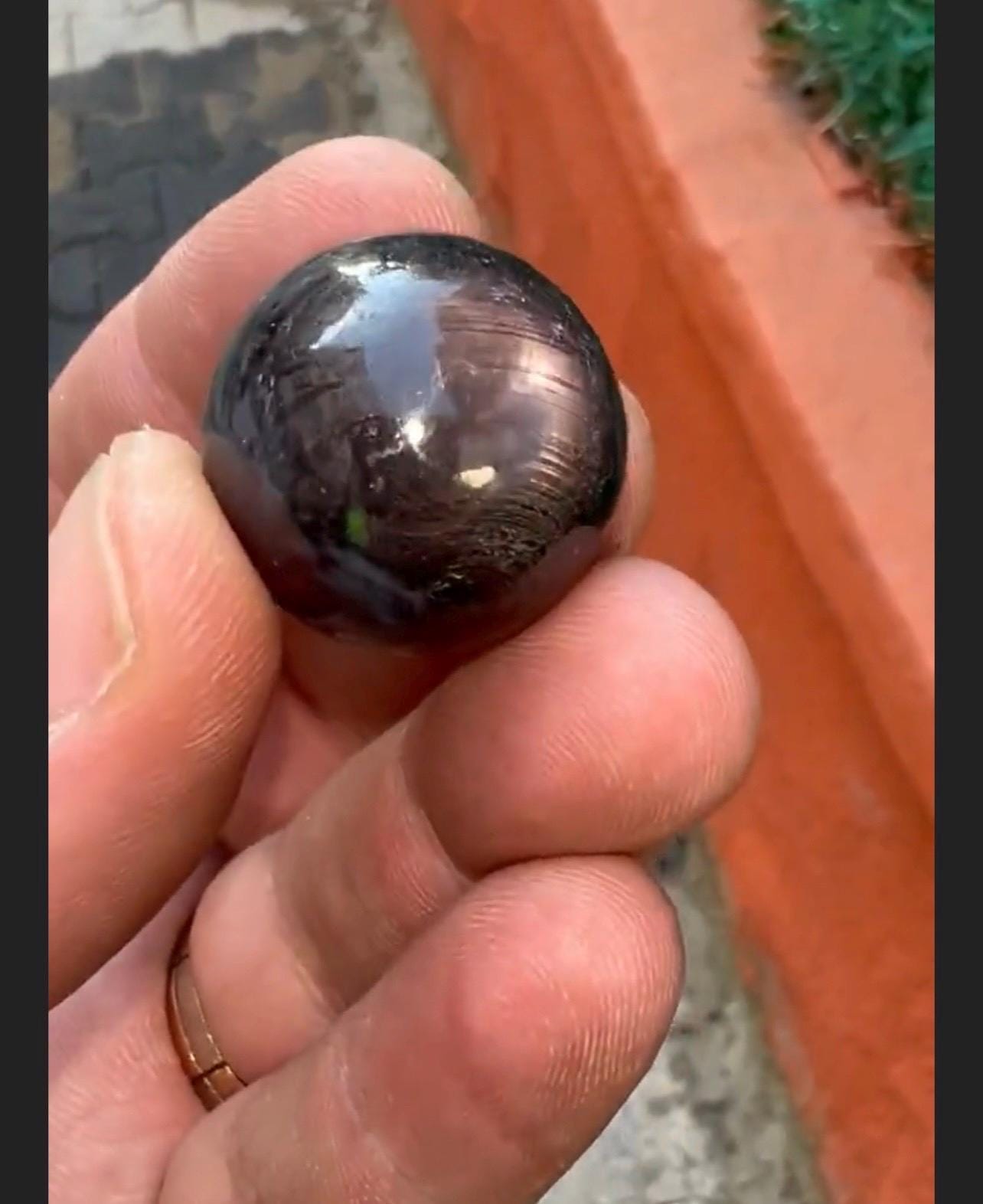 Excellent! Polished Star Sapphire Sphere with Natural Stunning Star