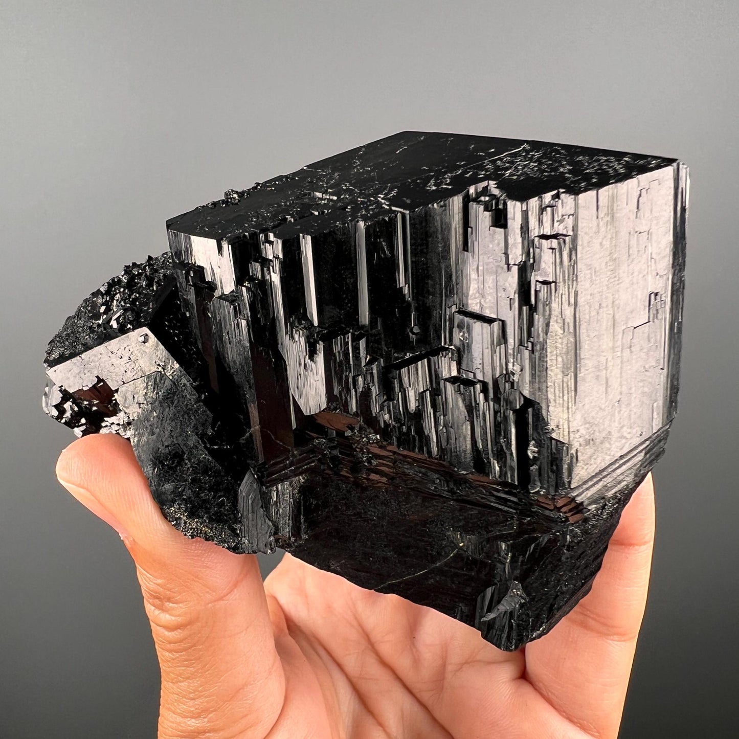 Strong Energy! Large Size Black Tourmaline Crystal