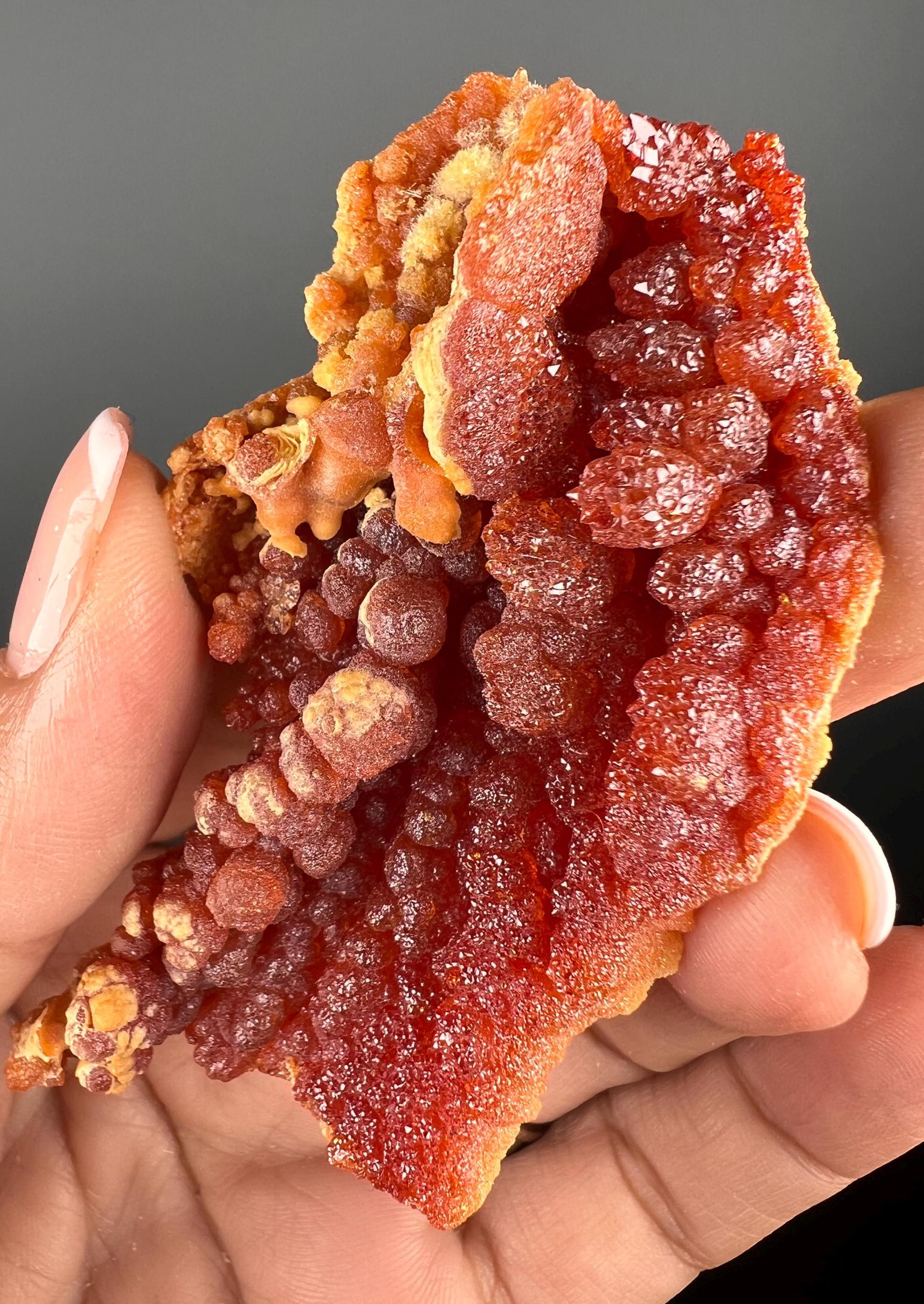 Red-Orange Zincite Specimen, Zincite Crystal