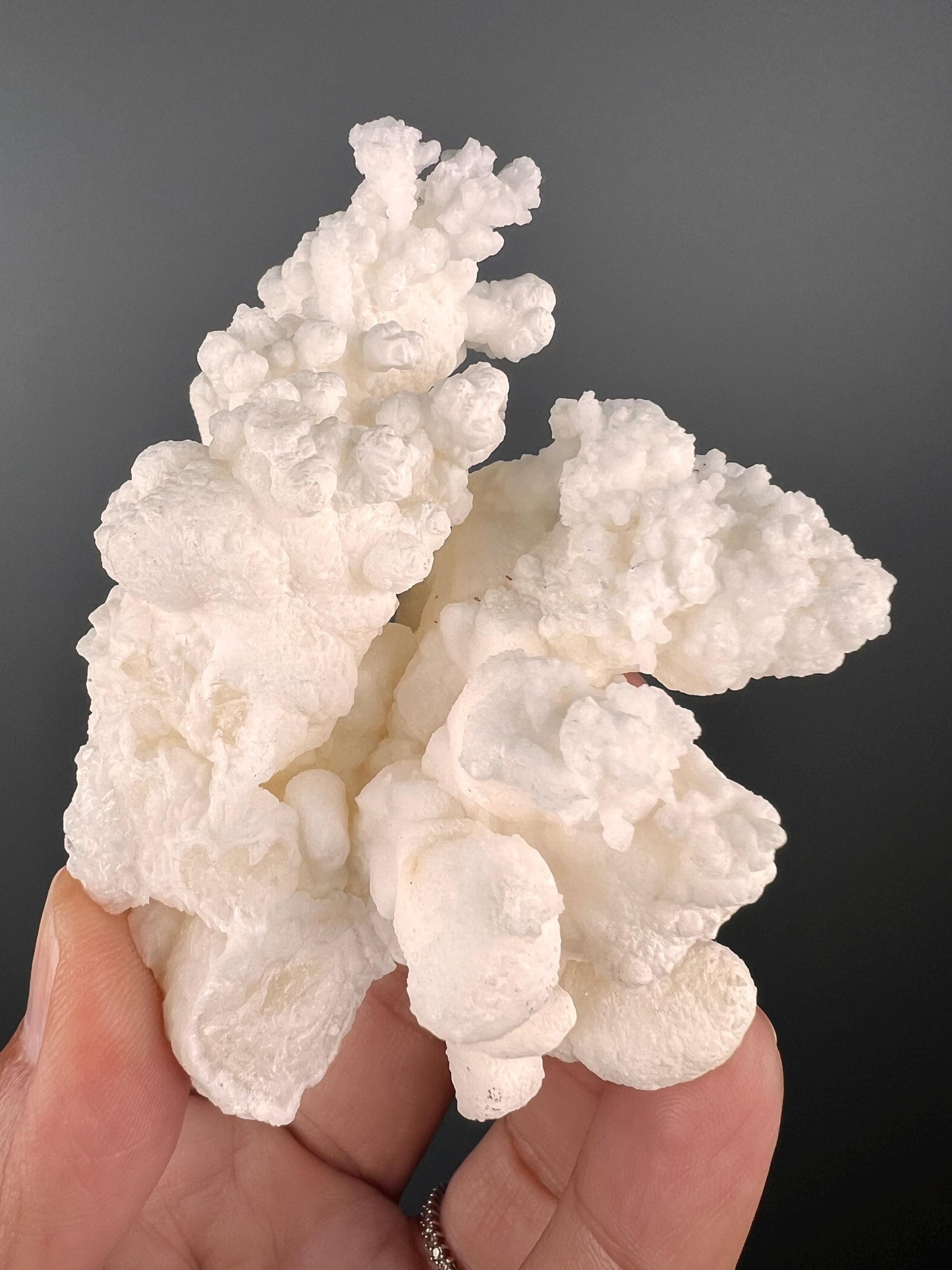 Grounding Energy!White Aragonite Mineral Specimen, White Aragonite Crystal