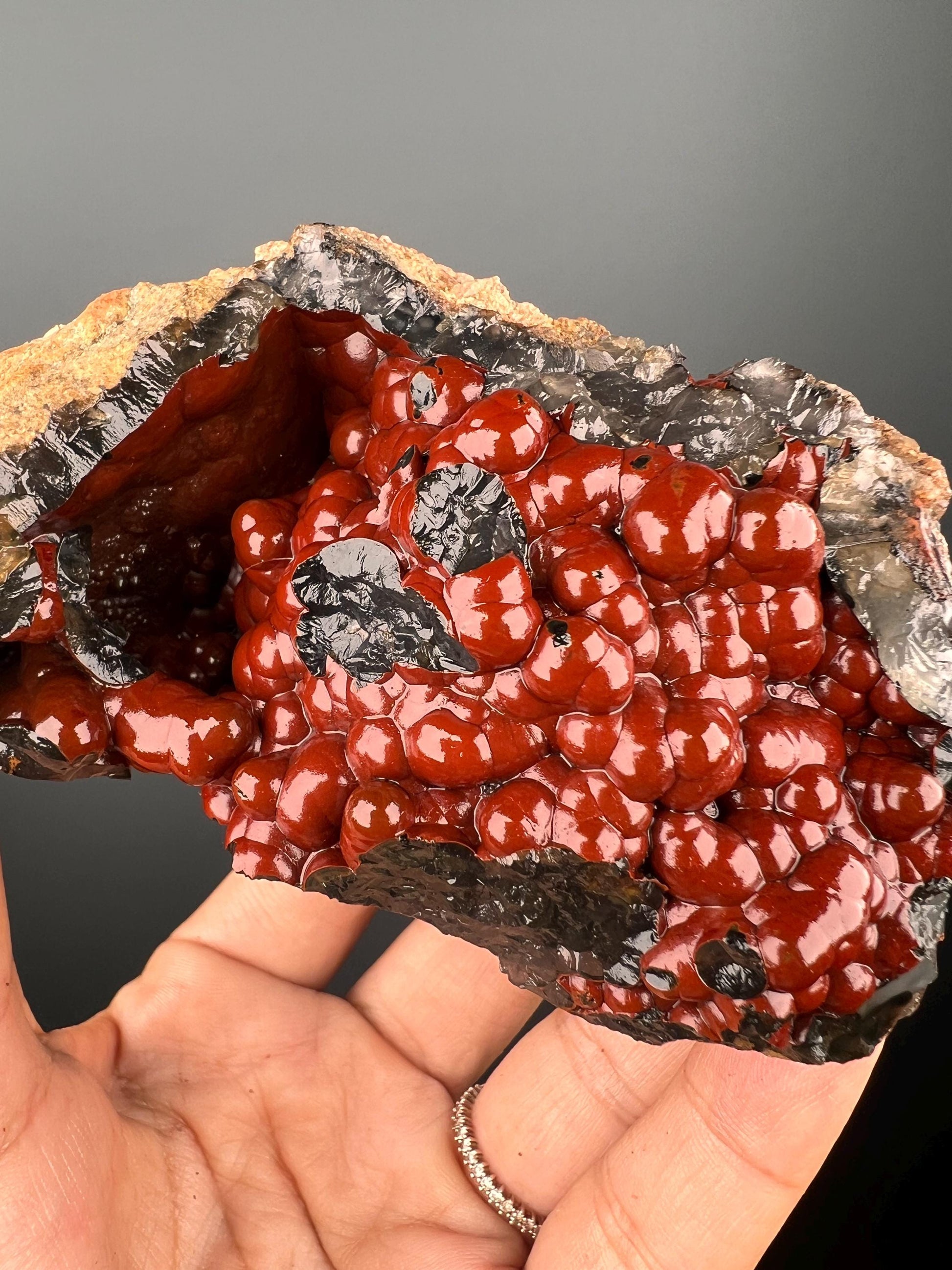 Amazing Piece!Red Fox Crater Agate,Fox Agate, Crater Agate,Self-Standing