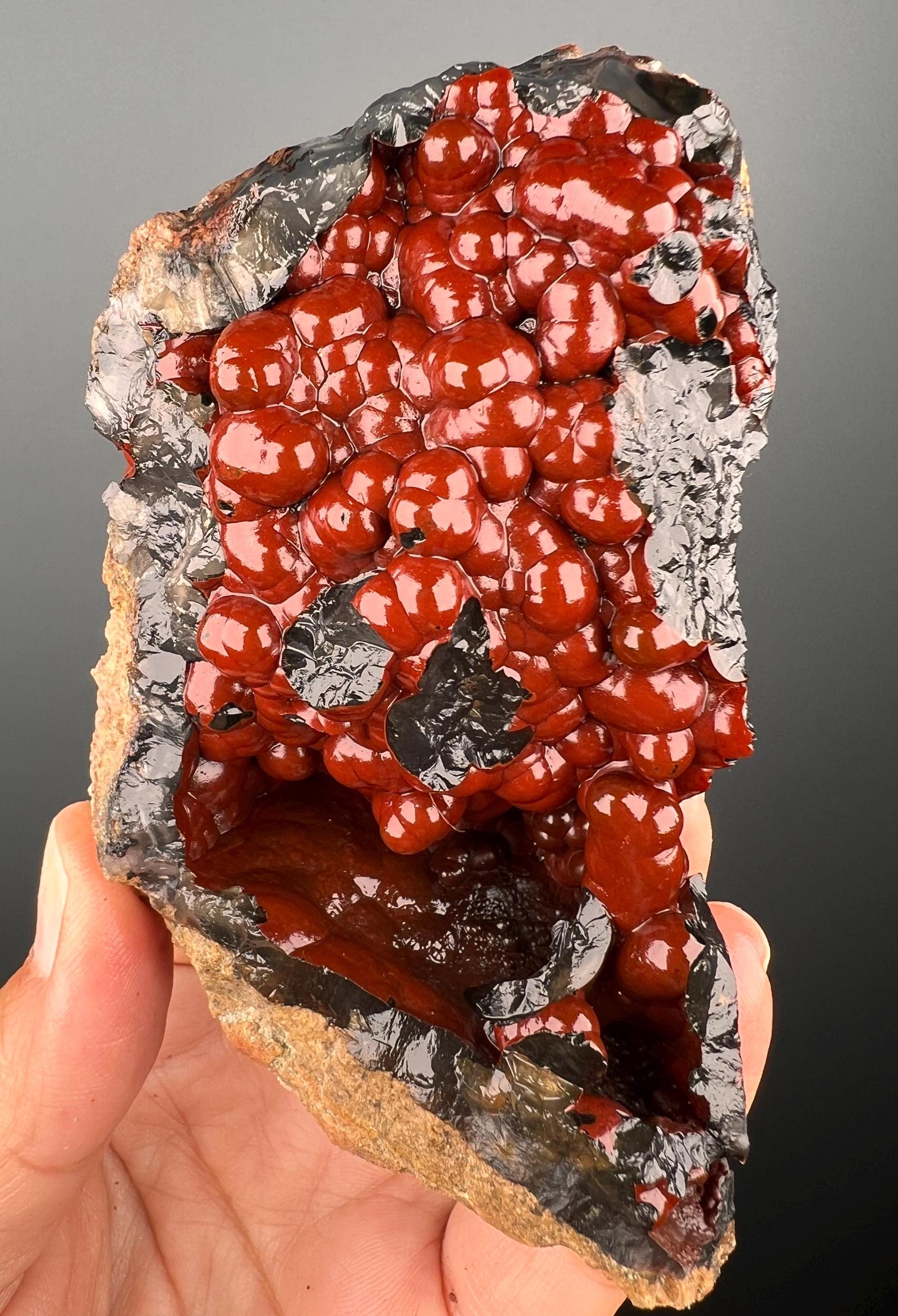 Amazing Piece!Red Fox Crater Agate,Fox Agate, Crater Agate,Self-Standing