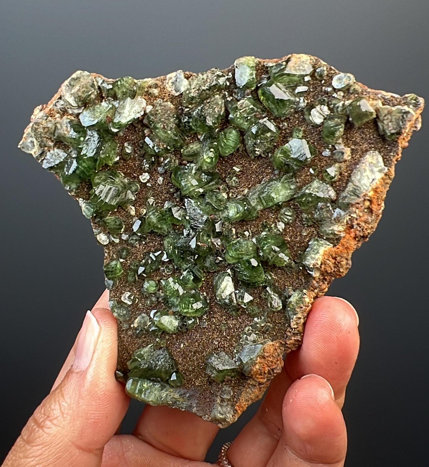 Rare! Green Ludlamite Crystal Mineral Specimen