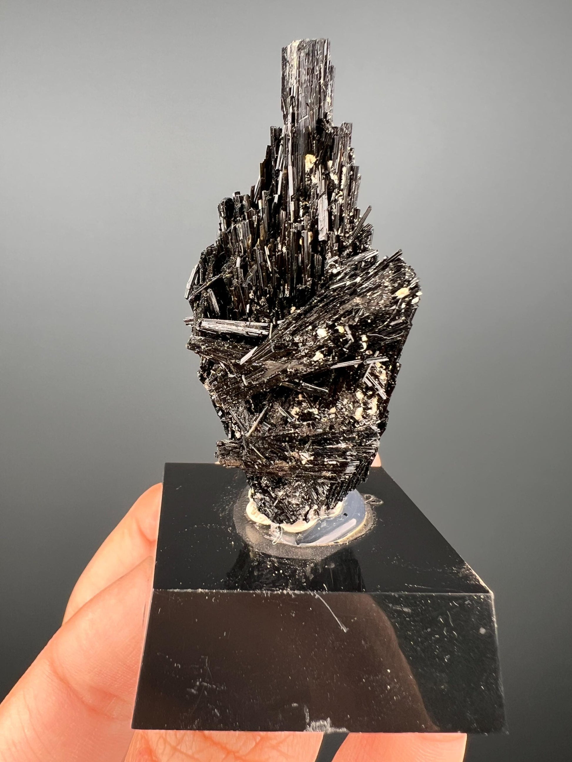 Black Tourmaline! Acicular Black Tourmaline Crystal Specimen