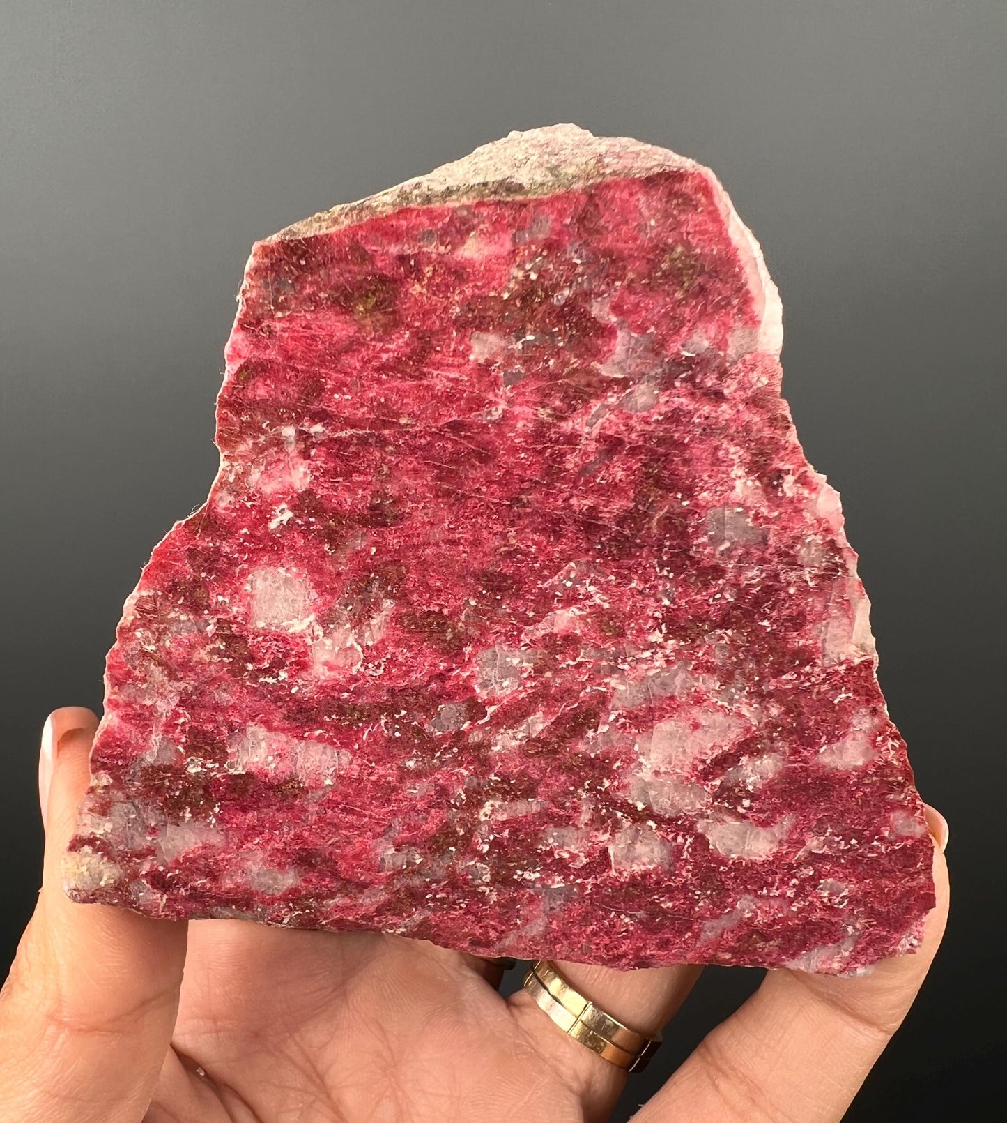 Amazing Color!Polished THULITE Crystal from Norway