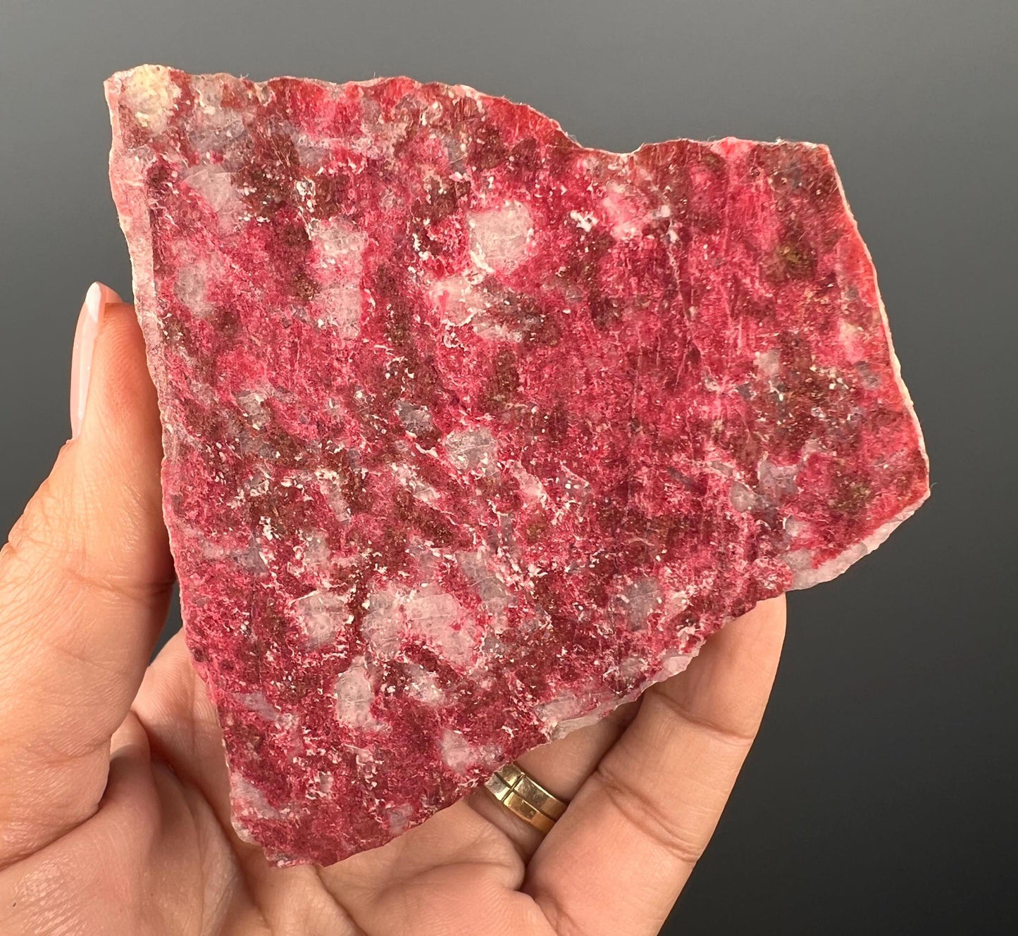 Amazing Color!Polished THULITE Crystal from Norway