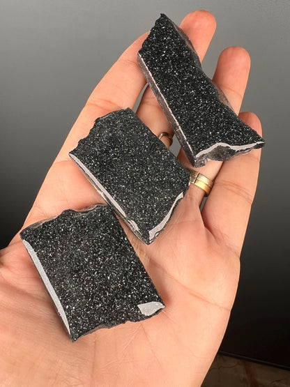 Set of 3 ! Specular Hematite Crystal Slab