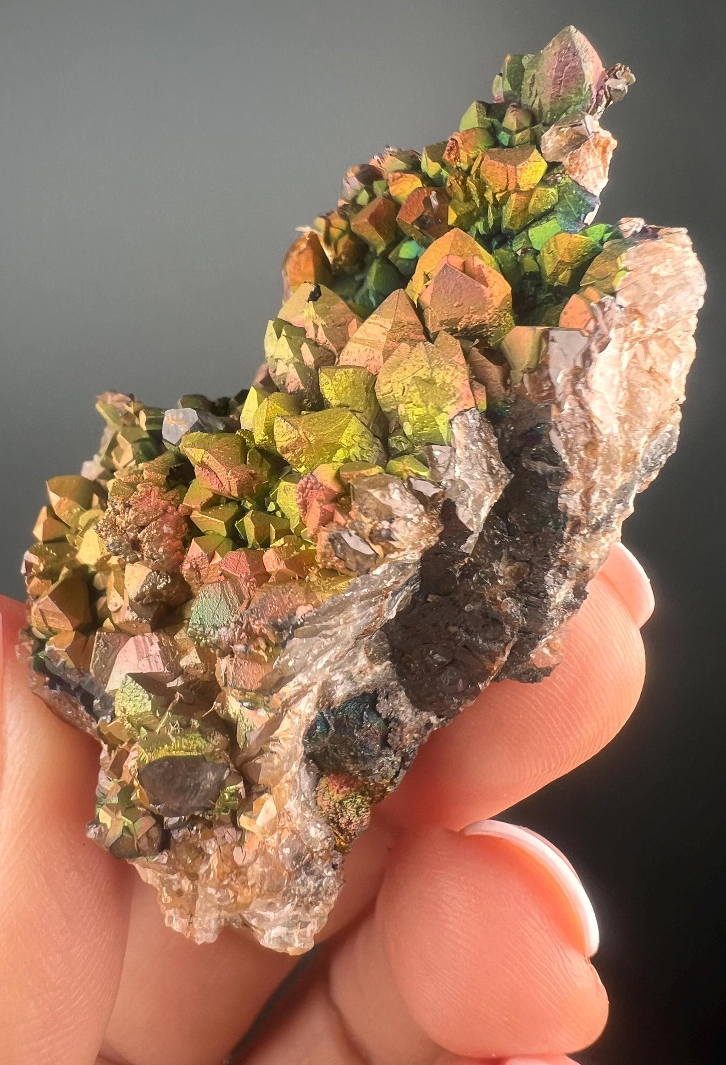 New Piece! Irisdecent Colorful Goethite (Turgite) Specimen