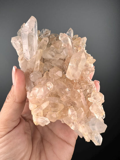 Amazing Piece! Pink Samadhi Himalayan Healing Quartz,Samadhi Quartz Cluster