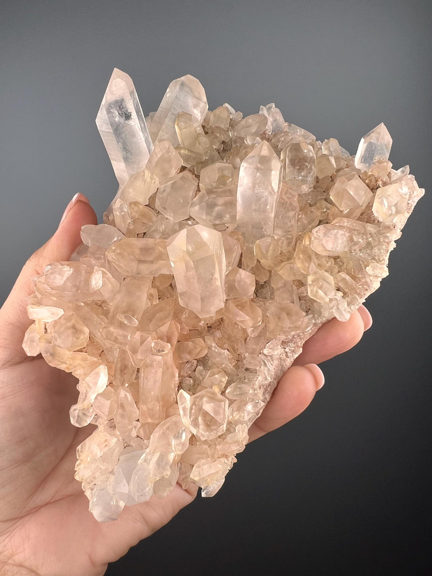 Amazing Piece! Pink Samadhi Himalayan Healing Quartz,Samadhi Quartz Cluster