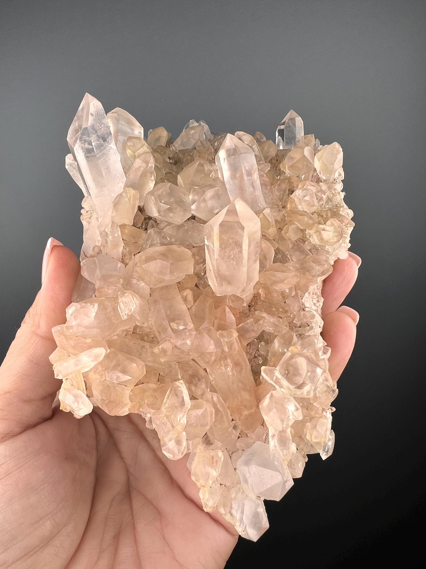 Amazing Piece! Pink Samadhi Himalayan Healing Quartz,Samadhi Quartz Cluster