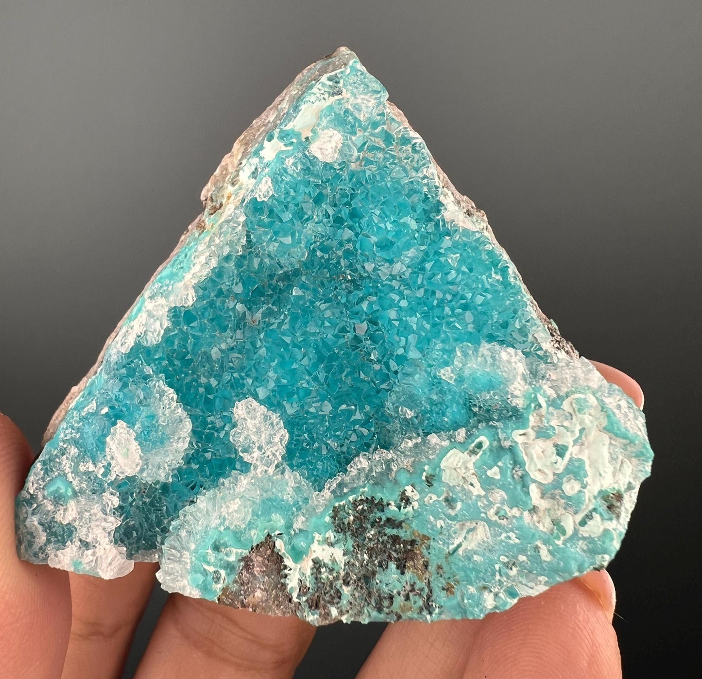 Blue Sparkles! Gorgeous Druzy Blue Chrysocolla Crystal