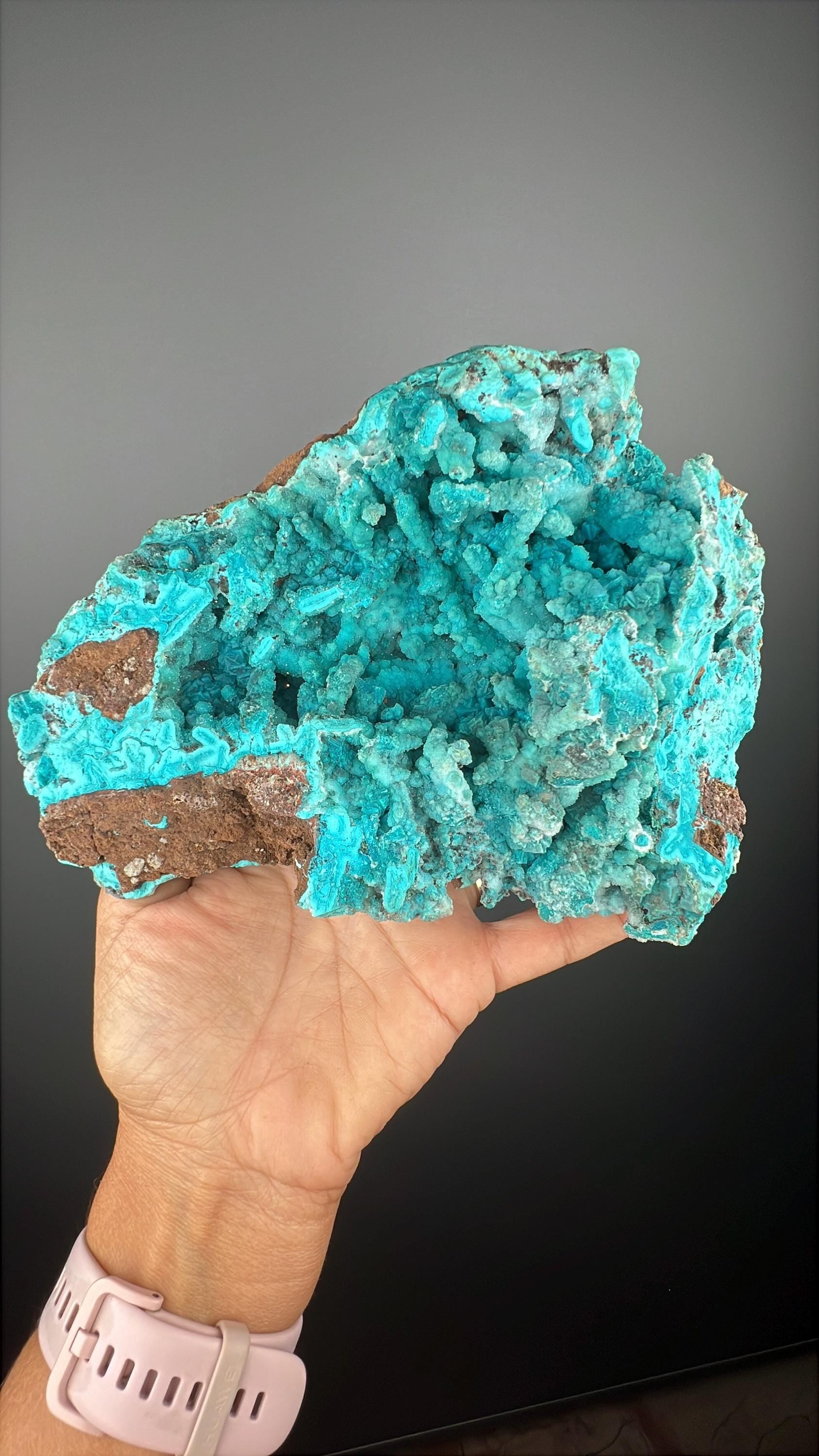 Druzy Chrysocolla Stalactites