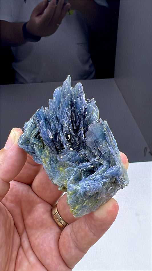 Amazing Color! Blue Barite Crystals Cluster