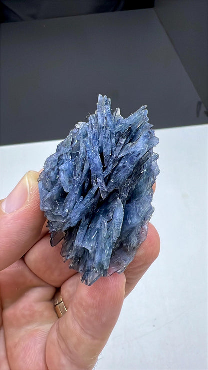 Amazing Color! Blue Barite Crystals Cluster