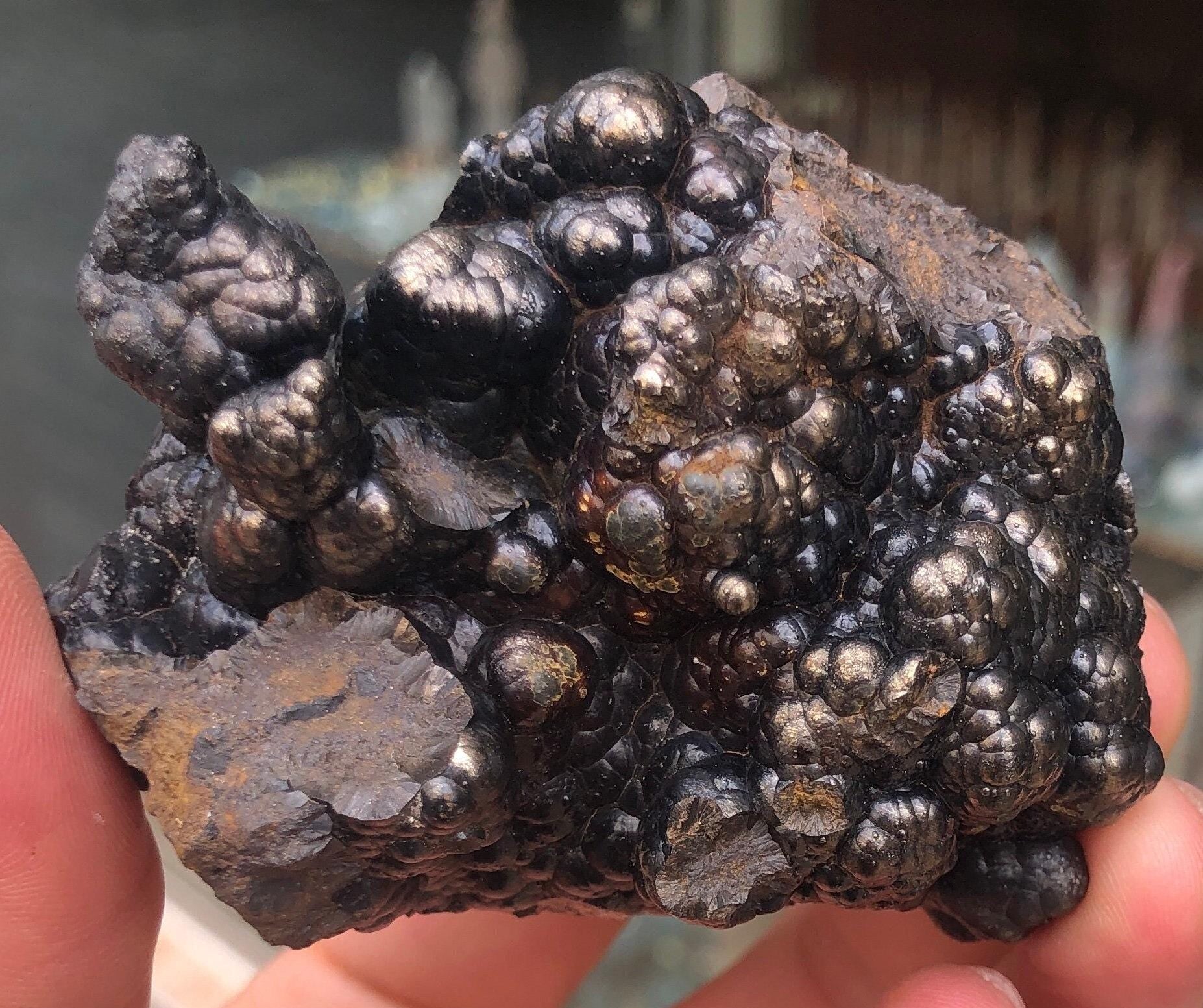 New Stock! Golden Hematite with Botryoidal Formation