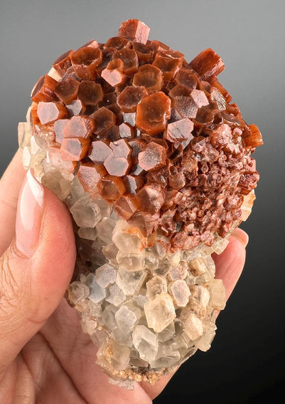 Aragonite Cluster Specimen, Bi-Color Aragonite Crystal