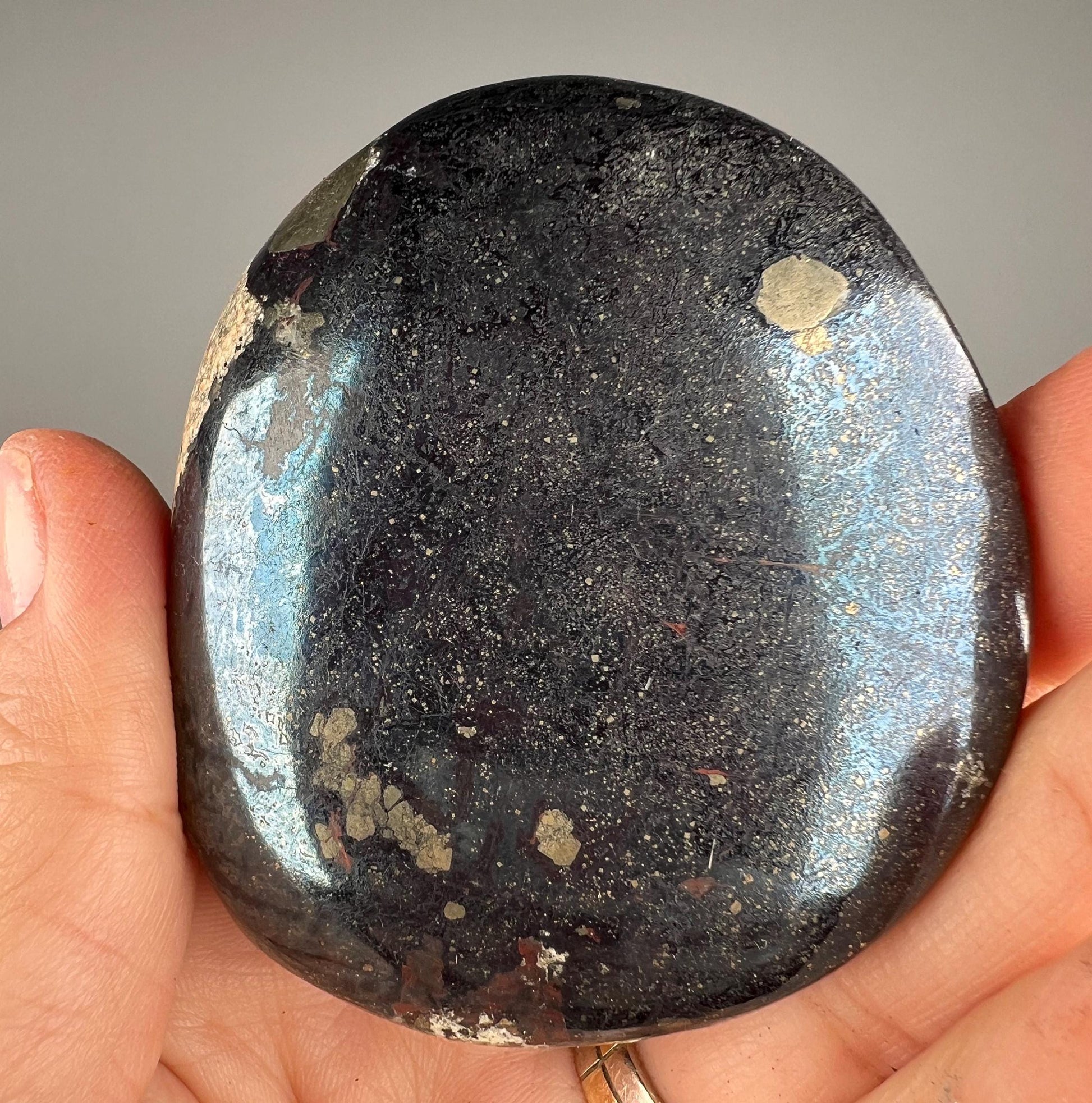 Best Quality! Purple Covellite (Palm Size), Covellite Crystal