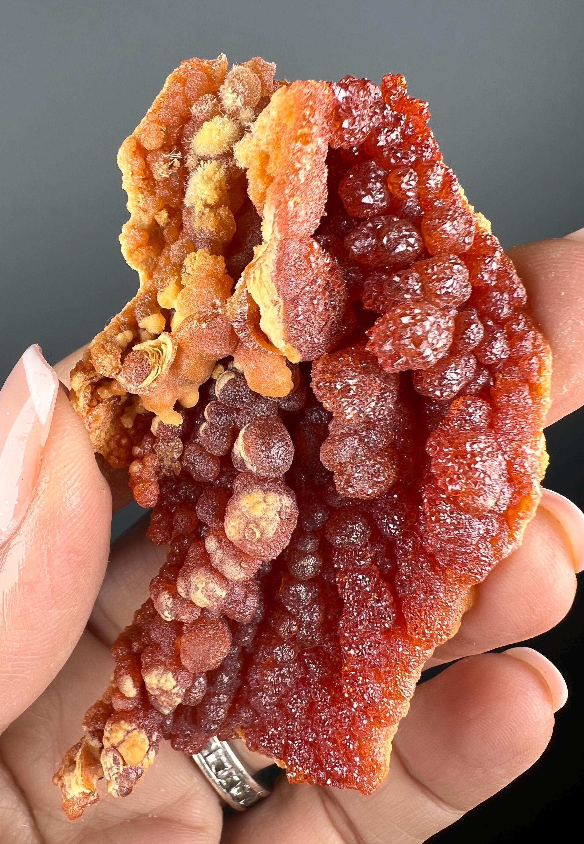 Red-Orange Zincite Specimen, Zincite Crystal